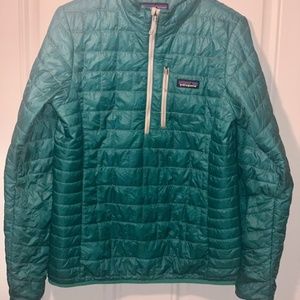 Patagonia Nano Puff Quarter Zip Jacket (Teal)